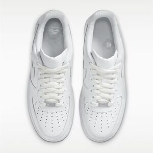 Nike All-White Low Air Force Ones Sneakers